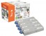 112305 - Peach Combi Pack, compatibile con OKI 46490608, 46490607, 46490606, 46490605