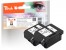 318700 - Peach Twin Pack testine di stampa nero, compatibile con Lexmark, Canon, IBM, Epson, Konica Minolta, Brother, Ricoh, Apple BC-02BK, 0895A002