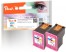 318806 - Peach Twin Pack testine di stampa colore compatibile con HP No. 901 C*2, CC656AE*2