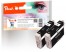 319187 - Peach Twin Pack Cartuccia d'inchiostro nero, compatibile con Epson T0711 bk*2, C13T07114011