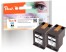 319633 - Peach Twin Pack testine di stampa nero compatibile con HP No. 62 bk*2, C2P04AE
