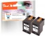 319635 - Peach Twin Pack testine di stampa nero compatibile con HP No. 62XL bk*2, C2P05AE*2