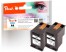 320051 - Peach Twin Pack testine di stampa nero compatibile con HP No. 304 BK*2, N9K06AE*2