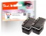 320060 - Peach Twin Pack Cartuccia d'inchiostro nero, compatibile con Brother LC-12EBK