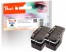 320074 - Cartuccia d'inchiostro Peach XL nero doppio pacchetto, compatibile con Brother LC-529XL BK